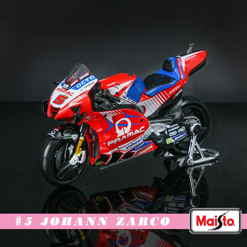 🏍️ Miniatura Moto Yamaha Factory Racing Team 2022 1:18 Maisto – Modelos #21 Morbidelli e #20 Quartararo (Diecast)