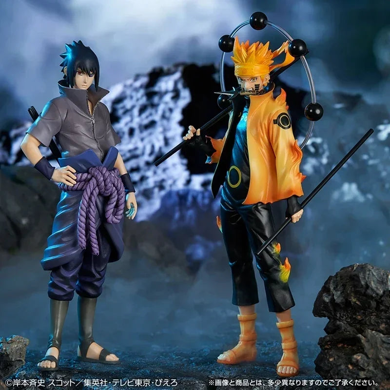 Figura de Ação Naruto Shippuden Bandai - Uchiha Sasuke, Hatake Kakashi, Namikaze Minato (20cm)