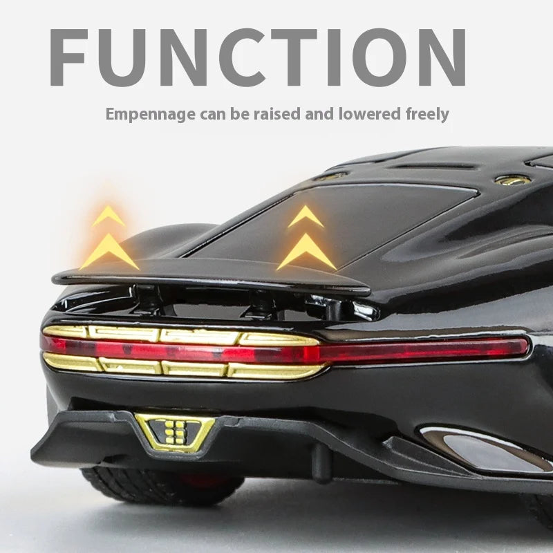 1:32 Mercedes Benz AMG Vision GT Supercar Alloy Metal Diecast Car Model Sound & Light Simulation Collectibles Gift For Boyfriend