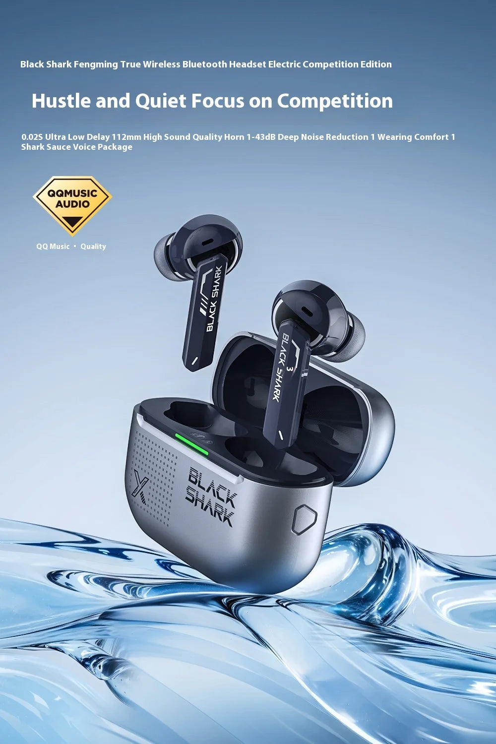 Black Shark JoyBuds Plus – Fones Bluetooth 5.4 para Games e Esportes