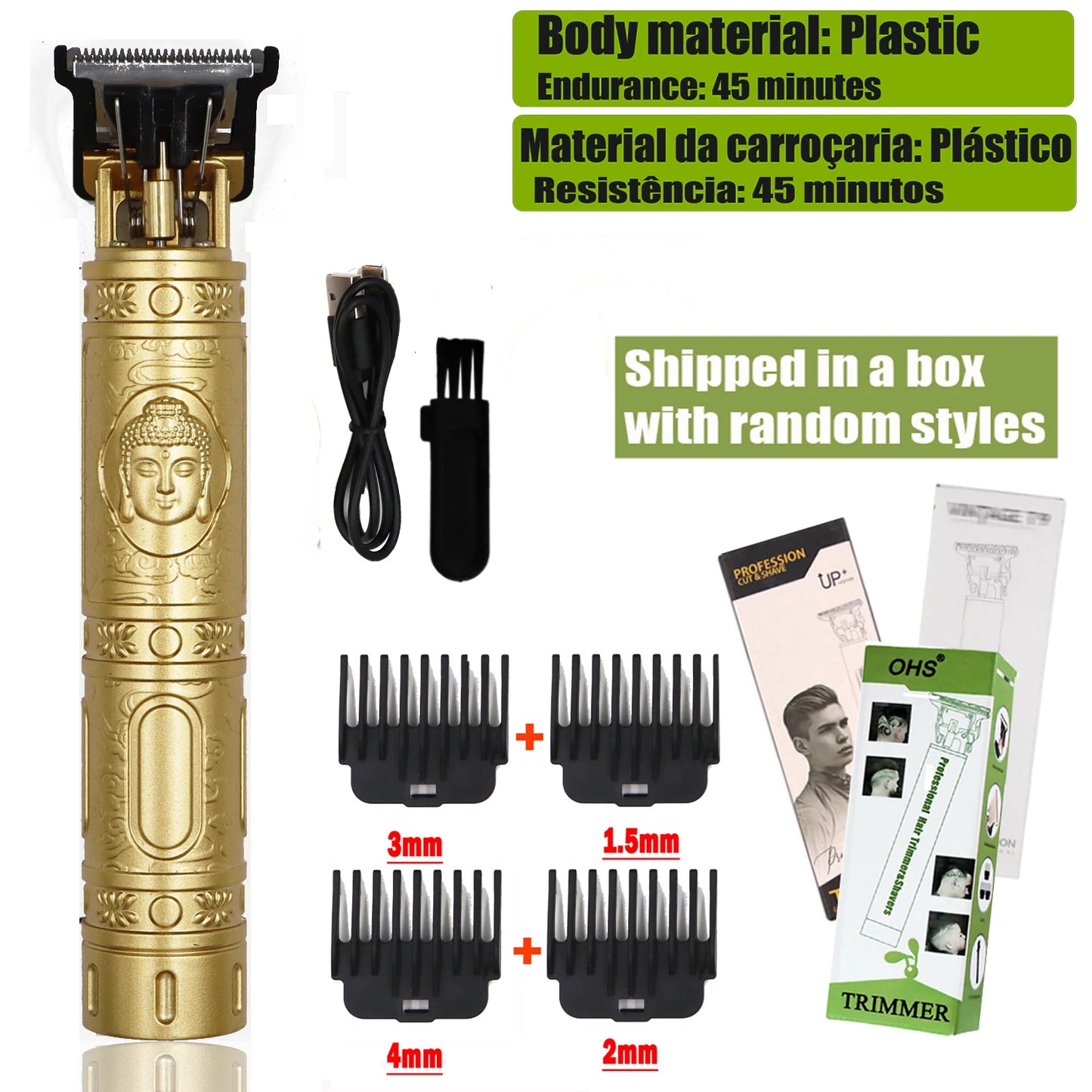 T9 Hair Clipper – Corte Preciso e Confortável para o Homem Moderno!