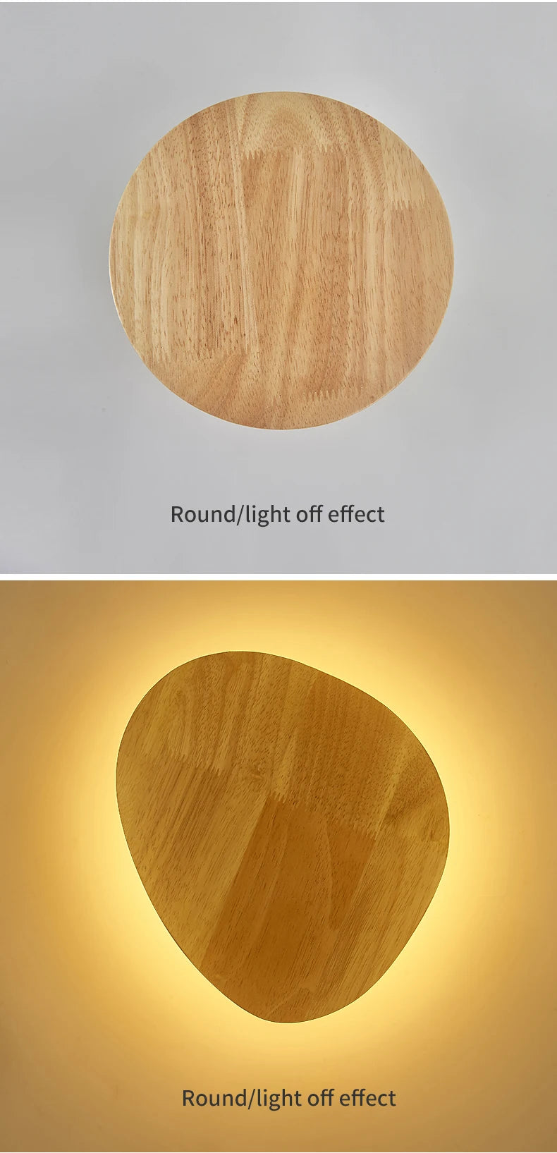 ShineSoul LED Wooden Wall Lamp – Iluminação Moderna para Seu Ambiente