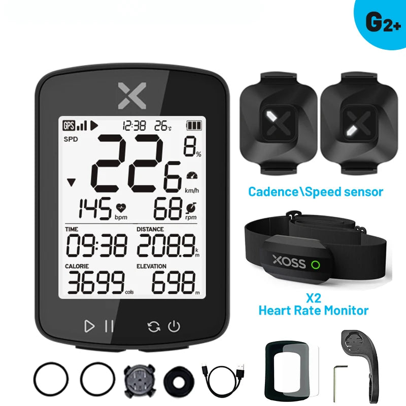 XOSS G2/G2 Plus – Ciclocomputador GPS Wireless para Ciclismo