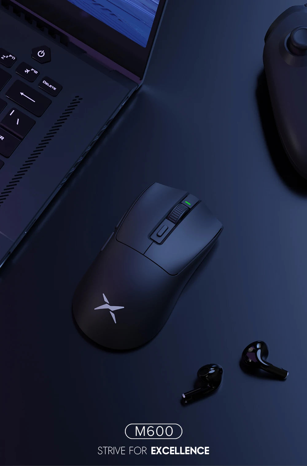 Mouse Gamer Sem Fio Delux M600 Series – Leveza, Precisão e Performance para Gamers Profissionais!