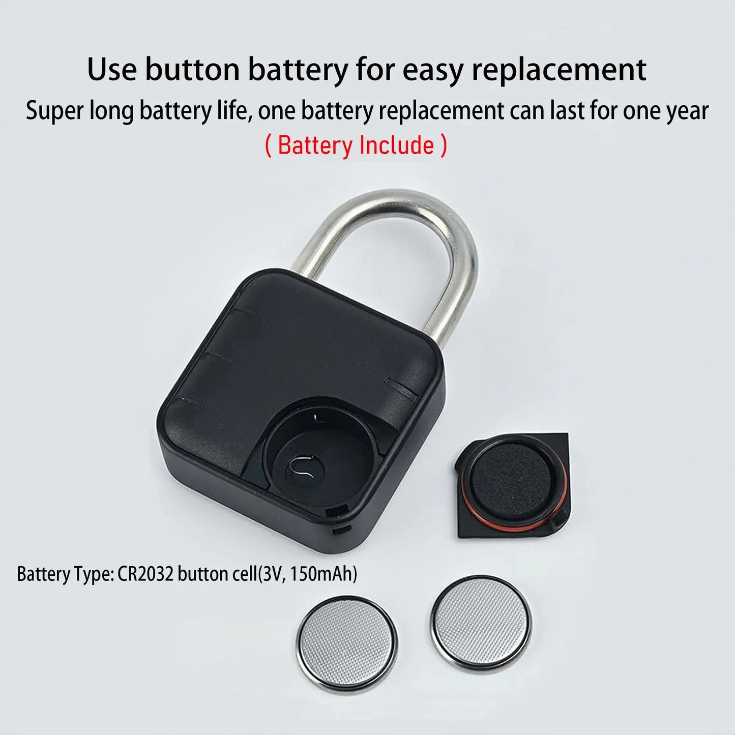 Cadeado Eletrônico Inteligente RAYKUBE SY-12 – Com Bluetooth, Leitor de Digital e Senha Temporária | Cadeado à Prova d’Água IP66 com Controle via App Tuya