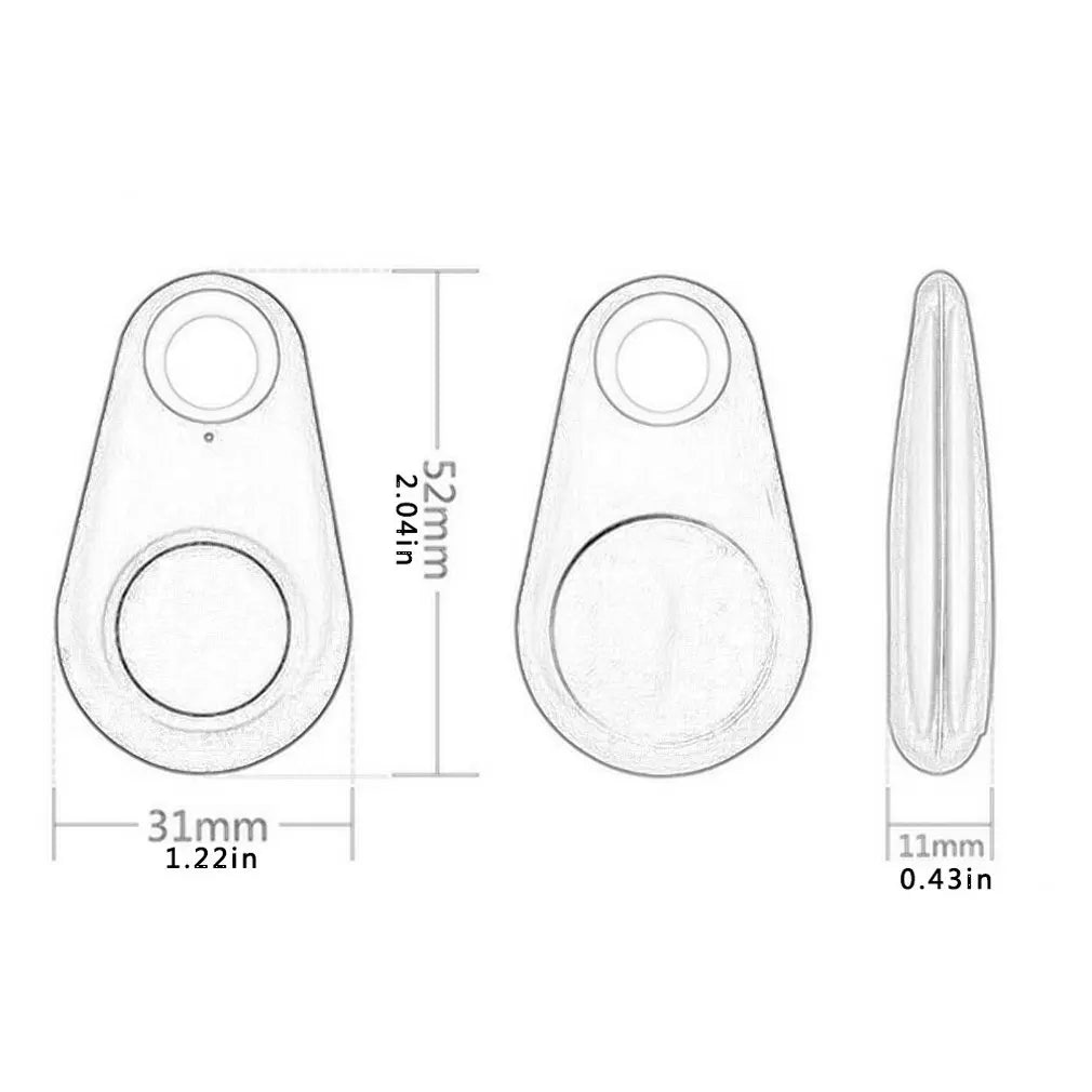 Mini Rastreador Bluetooth 4.0 Inteligente – Localizador GPS para Pets, Crianças, Chaves e Carteiras | Alarme Antiperda Sem Fio