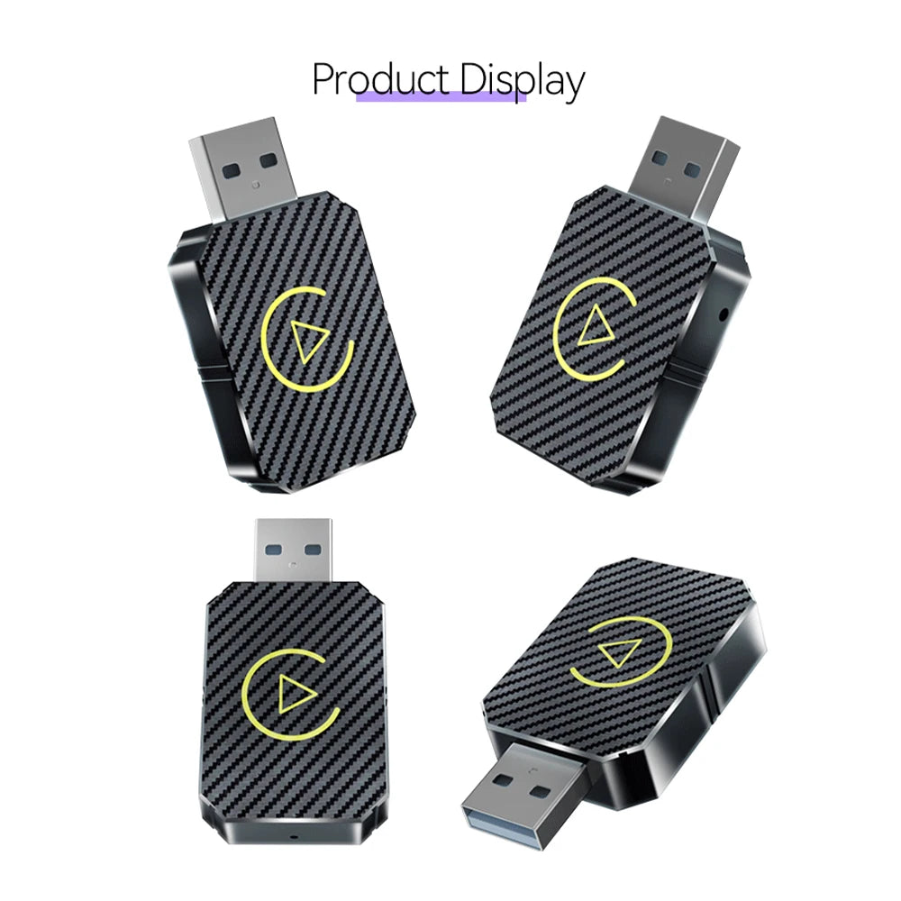Adaptador 2 em 1 Wireless CarPlay e Android Auto – Conectividade Inteligente Plug &amp; Play para Seu Veículo