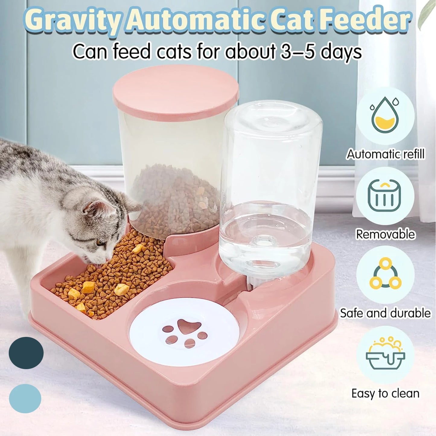 Comedouro e Bebedouro Automático 2 em 1 para Pets!