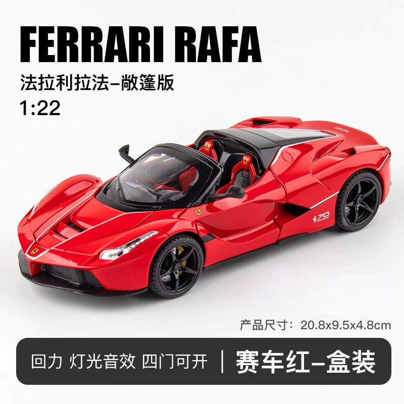 🏎️ Miniatura Ferrari LaFerrari Conversível 1:22 Welly – Modelo de Corrida Colecionável (Diecast)