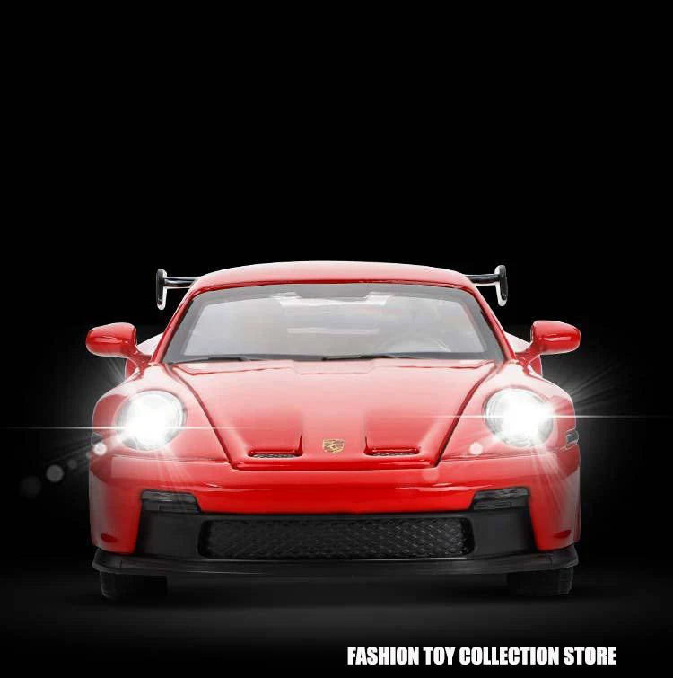 🏎️ Miniatura Porsche 911 GT3 Sport 1:32 MAKEDA – Modelo Esportivo com Luz e Som (Diecast)
