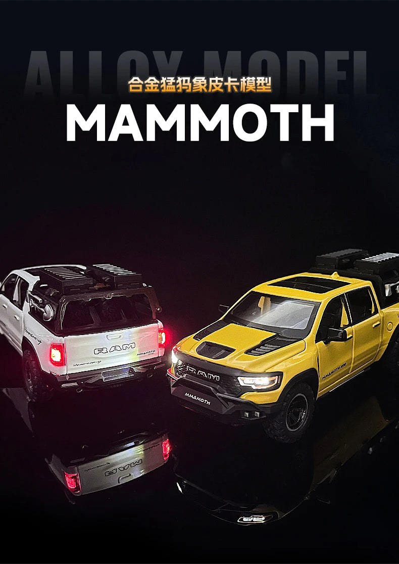 🏁 Miniatura Dodge RAM 1000 TRX Mammoth 1:32 Maisto – Modelo Colecionável com Luz e Som (Diecast)