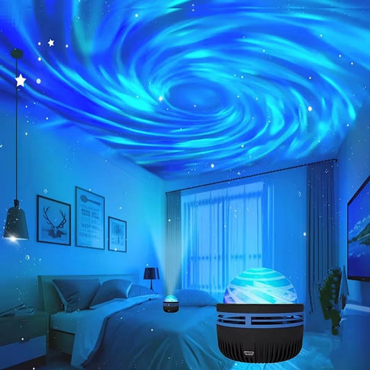 Projetor LED Galaxy – Transforme Seu Ambiente com um Céu Estrelado!