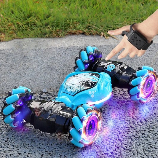 Carro de Drift RC 4WD - Controle por Gestos e Luzes LED!