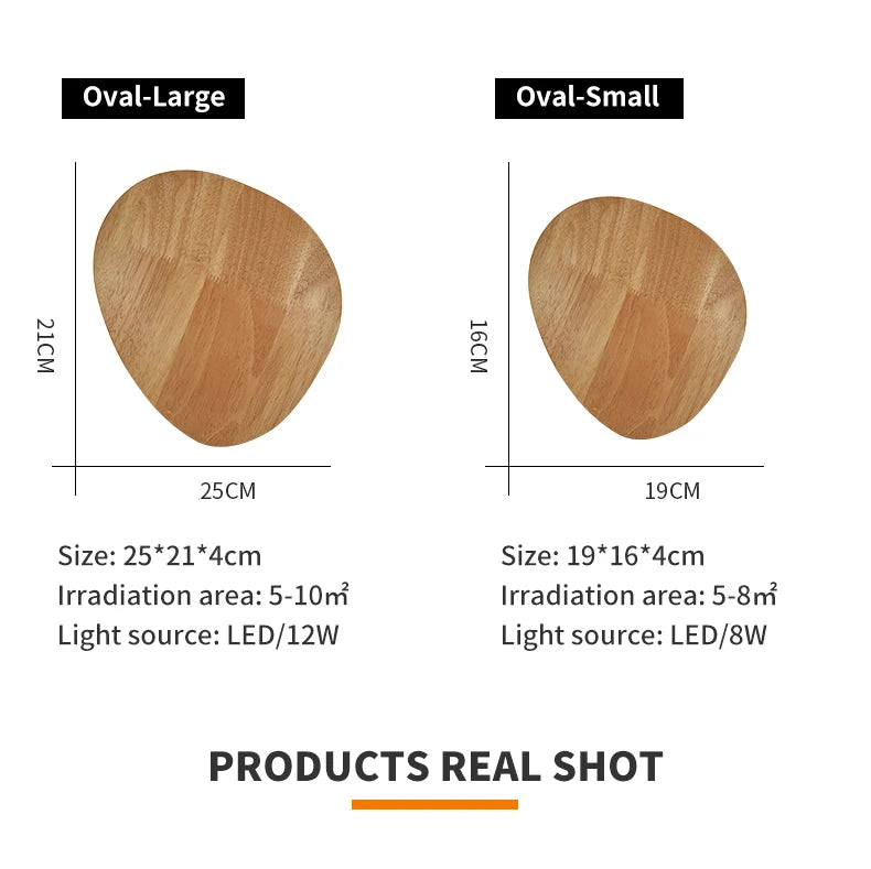 ShineSoul LED Wooden Wall Lamp – Iluminação Moderna para Seu Ambiente