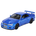 🚗 Miniatura GTR R34 Skyline 1:32 – Carro Colecionável de Liga Metálica | Modelo Fast & Furious | Brinquedo Decorativo