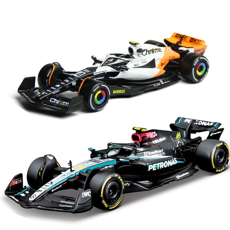 🏁 Miniatura F1 McLaren MCL38 Bburago 1:43 – Edição Miami & Mônaco GP 2024 (Diecast Colecionável)