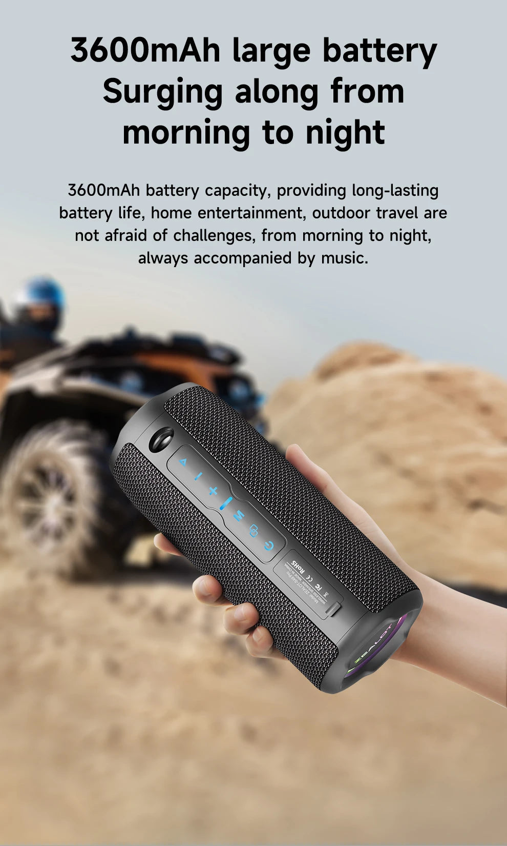 ZEALOT S49PRO – Som Potente e Portátil!
