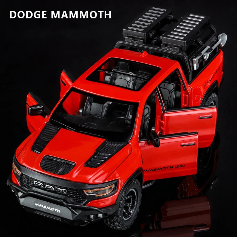 🏁 Miniatura Dodge RAM 1000 TRX Mammoth 1:32 Maisto – Modelo Colecionável com Luz e Som (Diecast)
