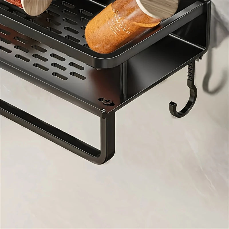 Rack de Armazenamento Multifuncional com Suporte para Temperos – Organize Sua Cozinha com Praticidade e Estilo