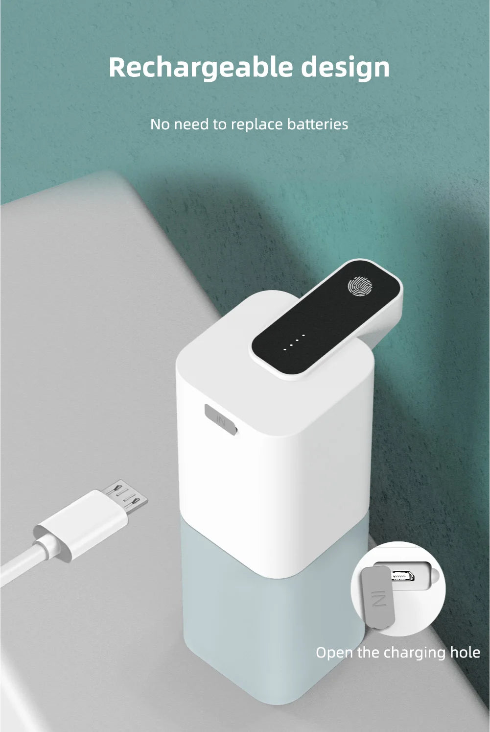 Dispensador Automático de Sabão Espuma – Tecnologia de Sensor Infravermelho!