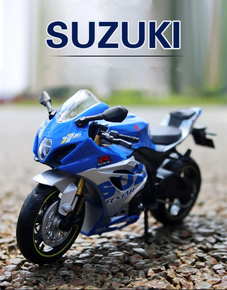 1:12 Suzuki GSX-R1000R Aprilia RSV4 Alloy Racing Motorcycle Model Diecast Street Cross-Country Motorcycle Model High Simulation