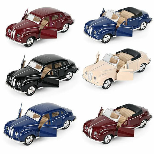 🚗 Miniatura Conversível Vintage 1:32 – Modelo Clássico Diecast com Sistema Pull Back (Colecionável)