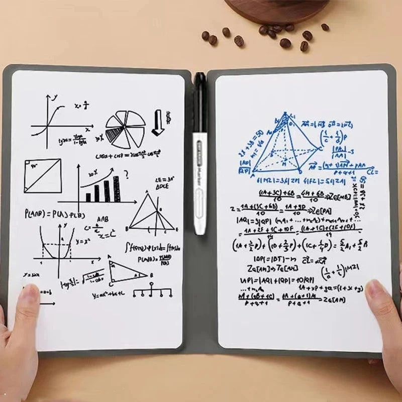 A5 Reusable Whiteboard Notebook – Planeje Seu Dia de Forma Eficiente!