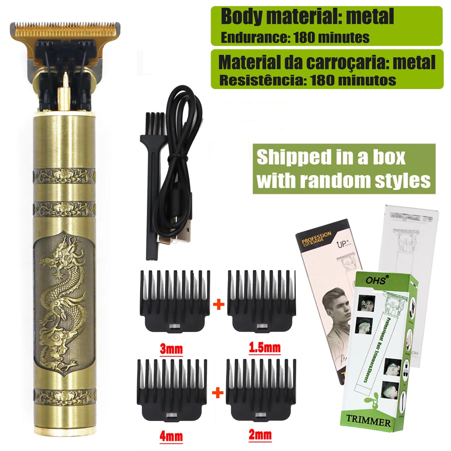 T9 Hair Clipper – Corte Preciso e Confortável para o Homem Moderno!