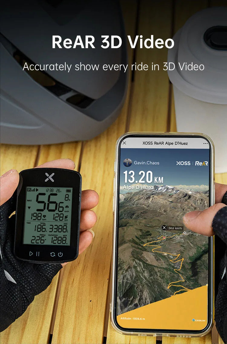 XOSS G2/G2 Plus – Ciclocomputador GPS Wireless para Ciclismo