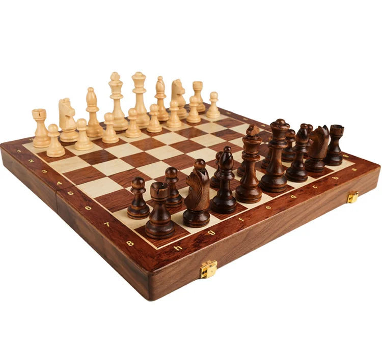 Jogo de Xadrez de Madeira Premium – Clássico e Sofisticado!