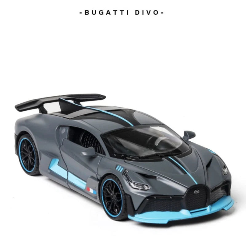 🏎️ Miniatura Bugatti Divo 1:32 MAKEDA – Supercarro Colecionável em Liga Metálica (Diecast)