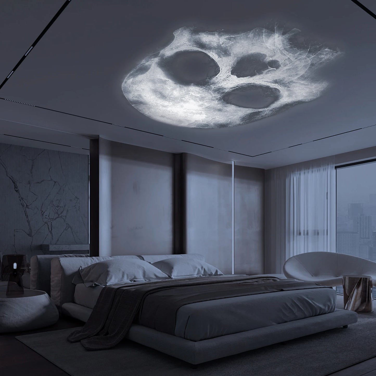 Skull Projection Lamp - USB Lighting Night Light