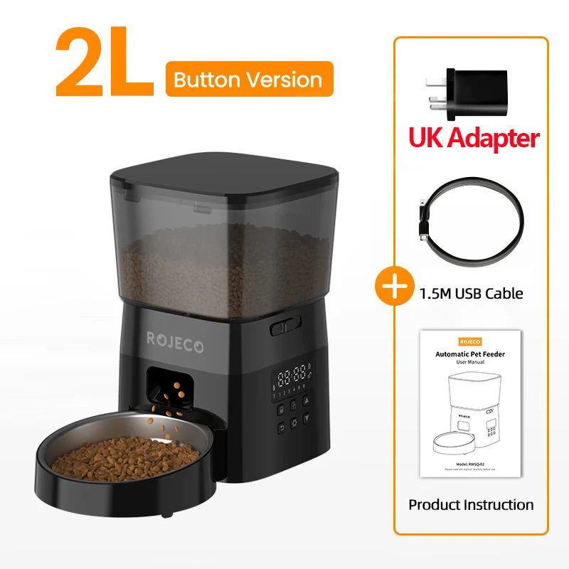 Alimentador Automático ROJECO para Gatos e Cães!