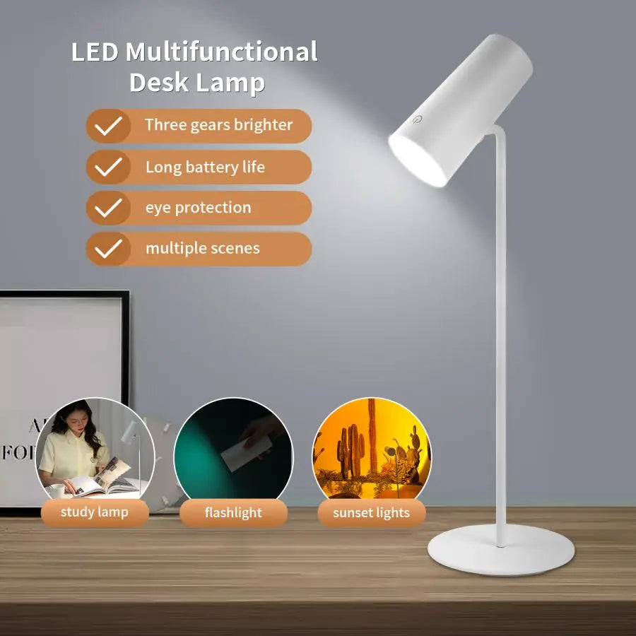 Luminária de Mesa LED – Iluminação Inteligente para Seus Estudos!