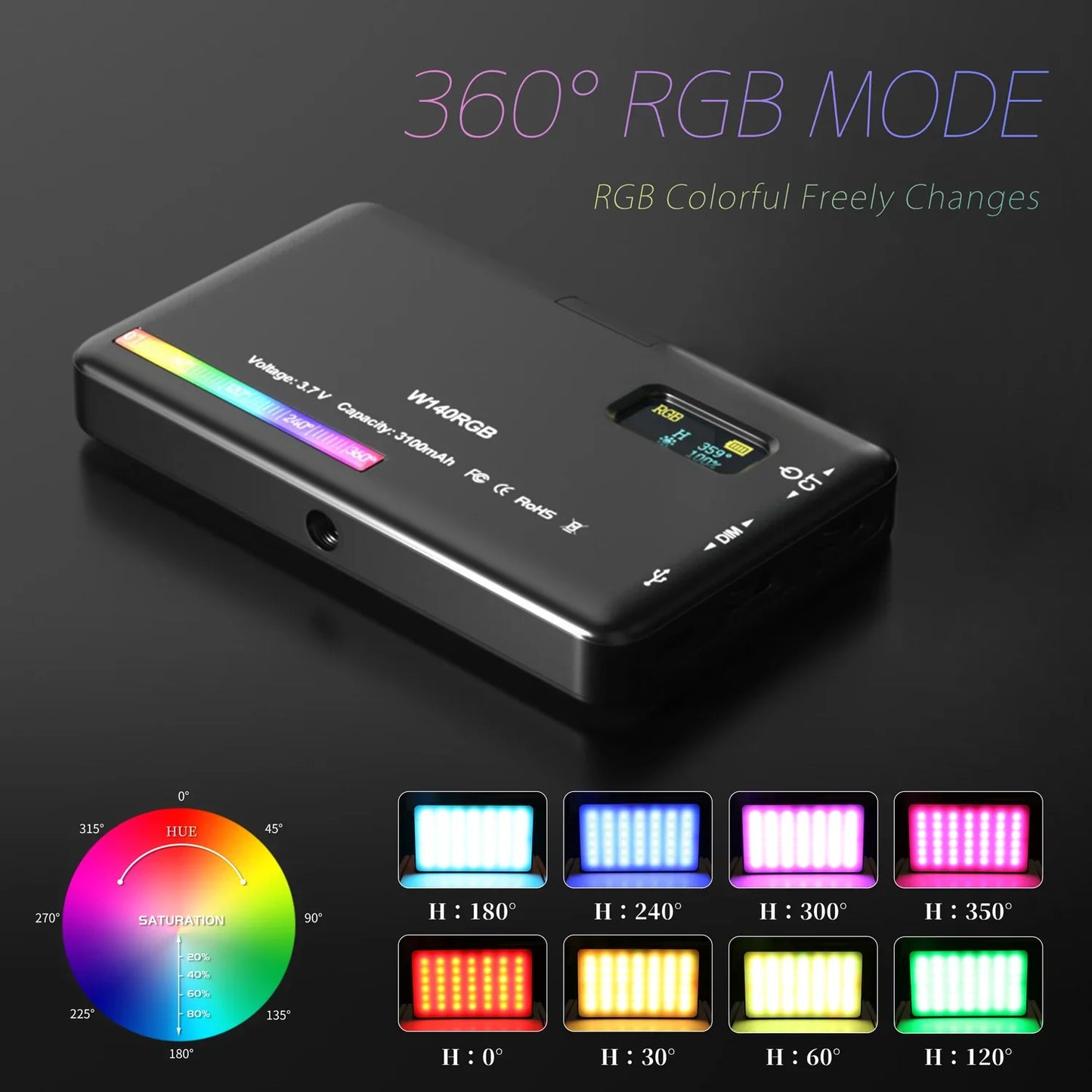 SH RGB LED Video Panel - Iluminação Profissional para Criadores de Conteúdo