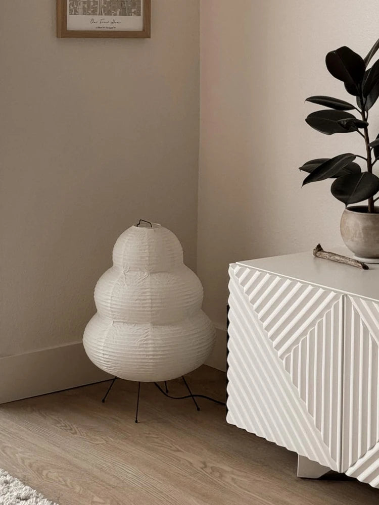 Lâmpada de Mesa LED Estilo Japonês – Elegância e Tradição com Toque Moderno!