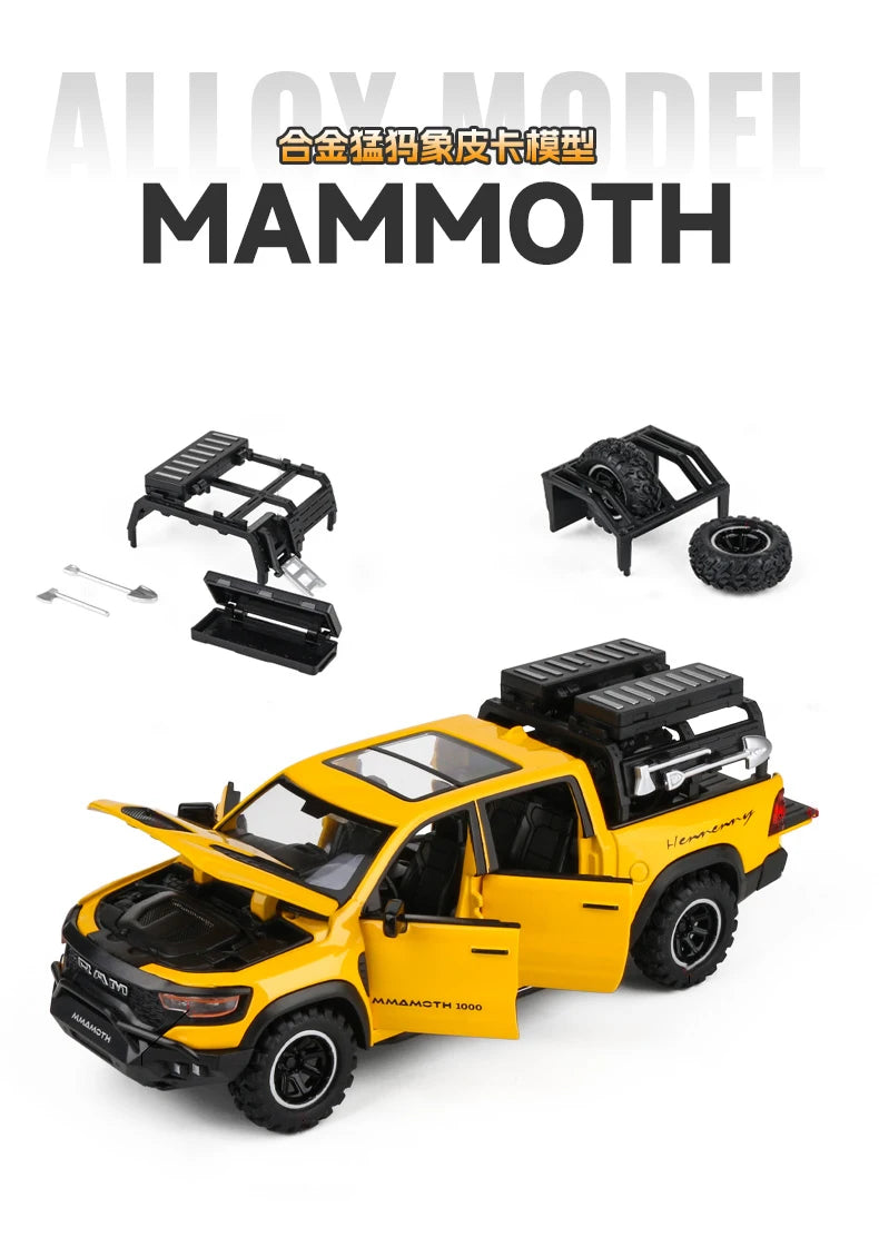 🏁 Miniatura Dodge RAM 1000 TRX Mammoth 1:32 Maisto – Modelo Colecionável com Luz e Som (Diecast)