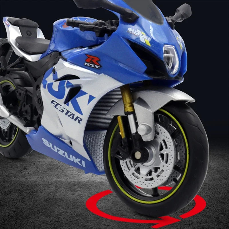 1:12 Suzuki GSX-R1000R Aprilia RSV4 Alloy Racing Motorcycle Model Diecast Street Cross-Country Motorcycle Model High Simulation