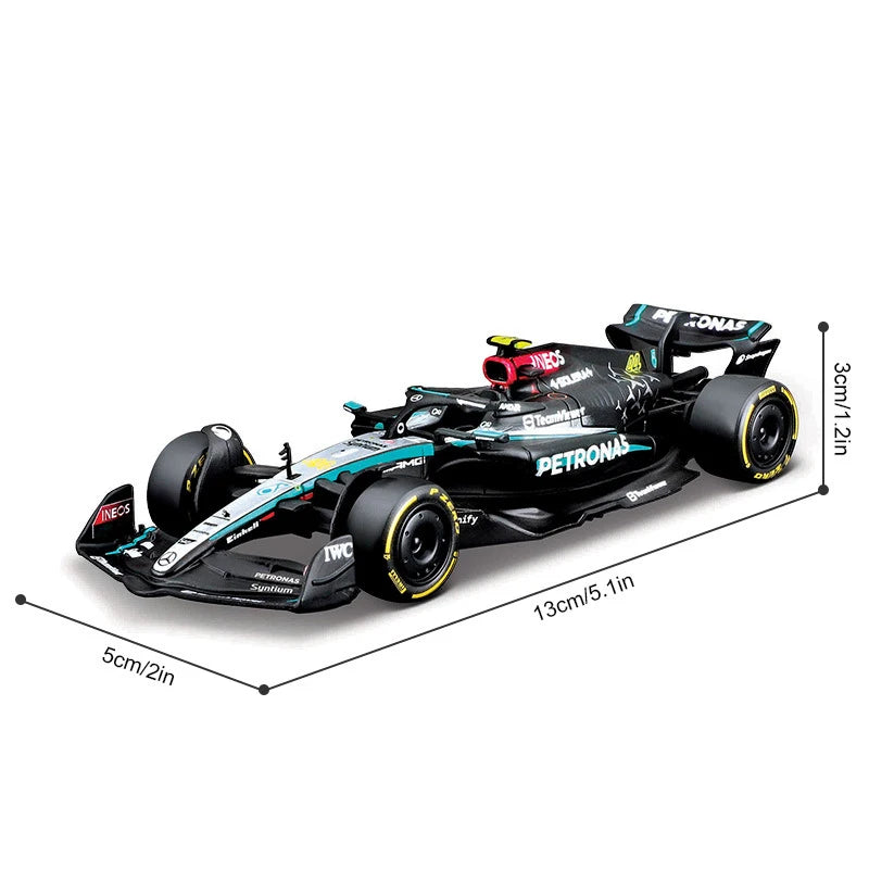 🏁 Miniatura F1 McLaren MCL38 Bburago 1:43 – Edição Miami & Mônaco GP 2024 (Diecast Colecionável)