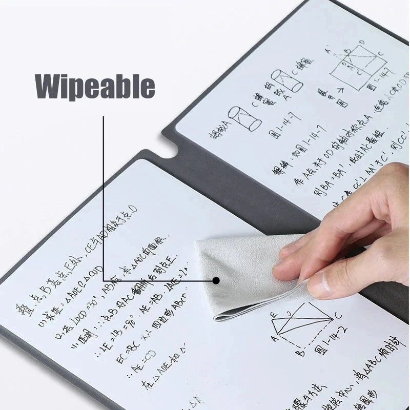 A5 Reusable Whiteboard Notebook – Planeje Seu Dia de Forma Eficiente!