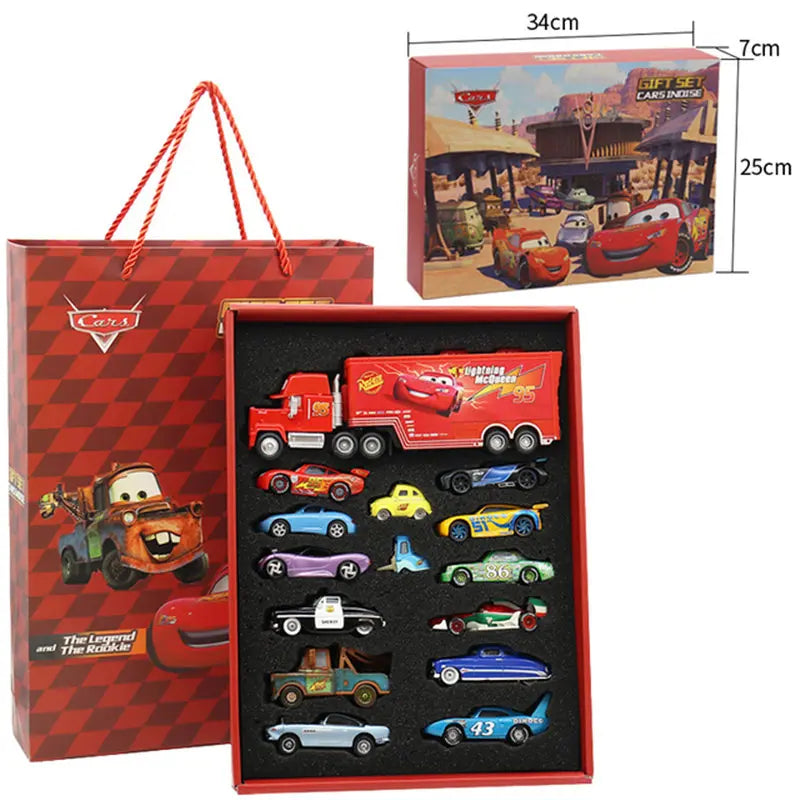 🏎️ Miniaturas Disney Pixar Cars 3 – Kit Metal Diecast 1:55 (Relâmpago McQueen, Mater, Jackson Storm e Mais)