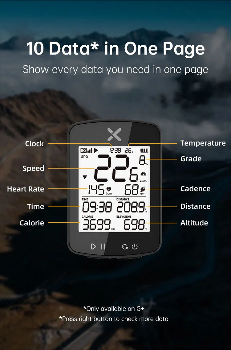XOSS G2/G2 Plus – Ciclocomputador GPS Wireless para Ciclismo