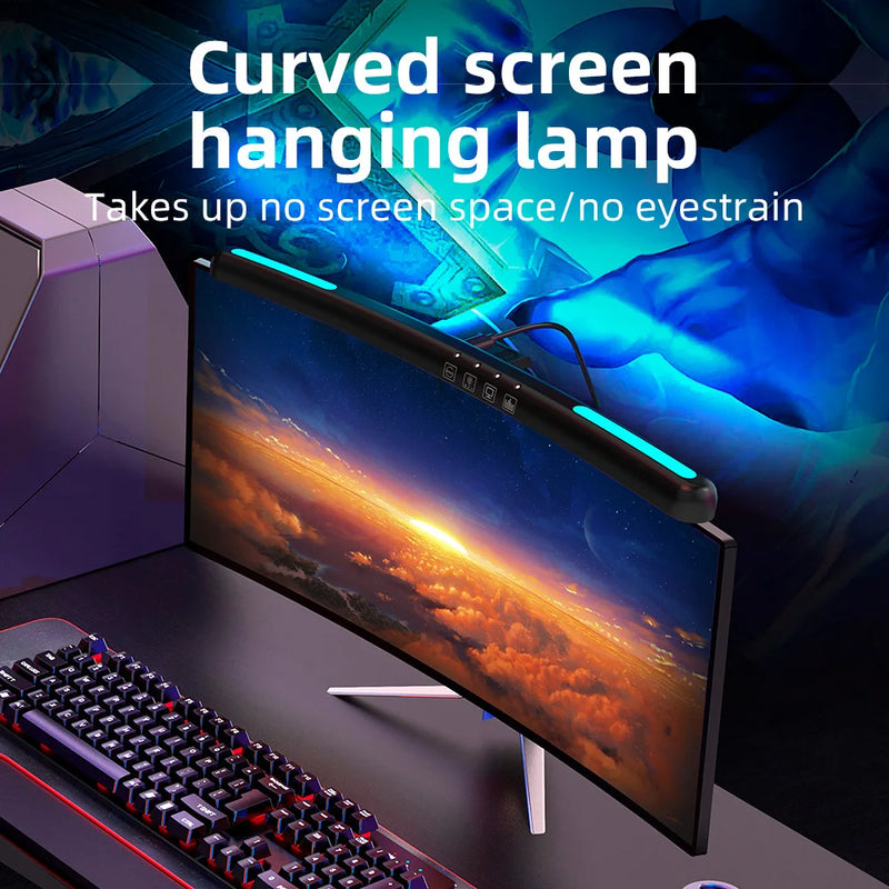 Barra de Luz LED para Monitor – Iluminação Perfeita para Seu Setup!