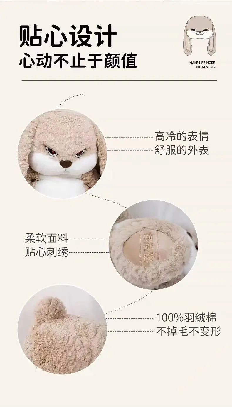 Grande Coelho de Pelúcia – Um Amigo Fofo para Sua Decoração e Presentes!