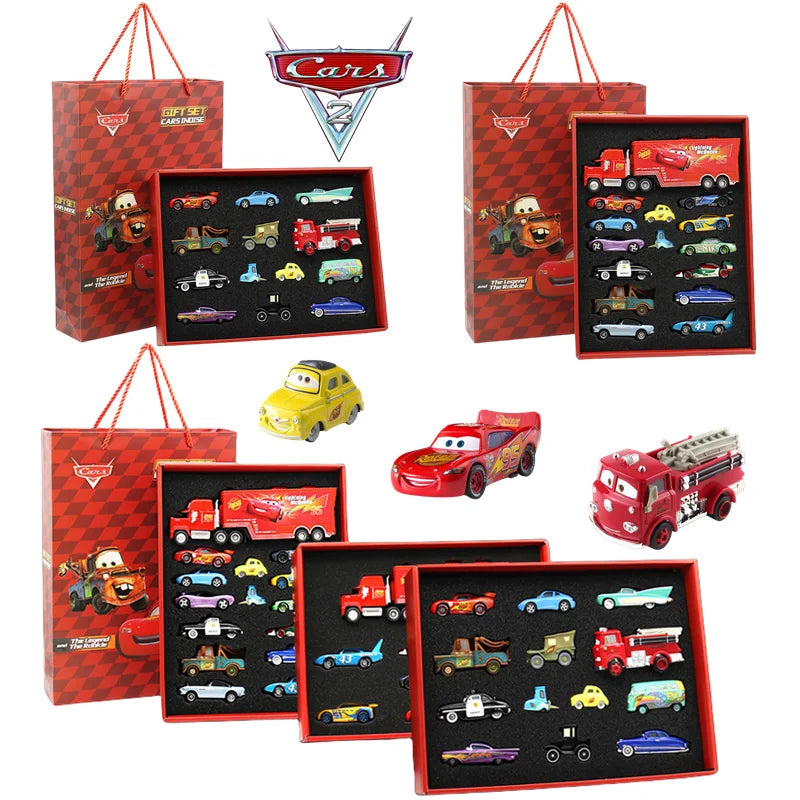 🏎️ Miniaturas Disney Pixar Cars 3 – Kit Metal Diecast 1:55 (Relâmpago McQueen, Mater, Jackson Storm e Mais)