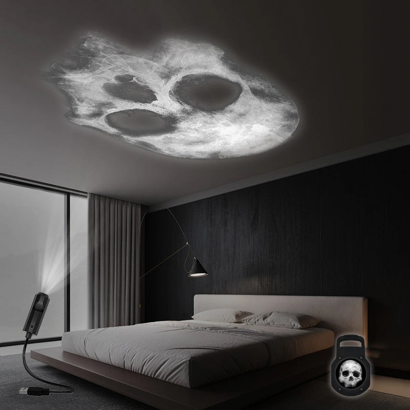 Skull Projection Lamp - USB Lighting Night Light