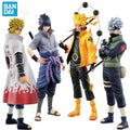 Figura de Ação Naruto Shippuden Bandai - Uchiha Sasuke, Hatake Kakashi, Namikaze Minato (20cm)