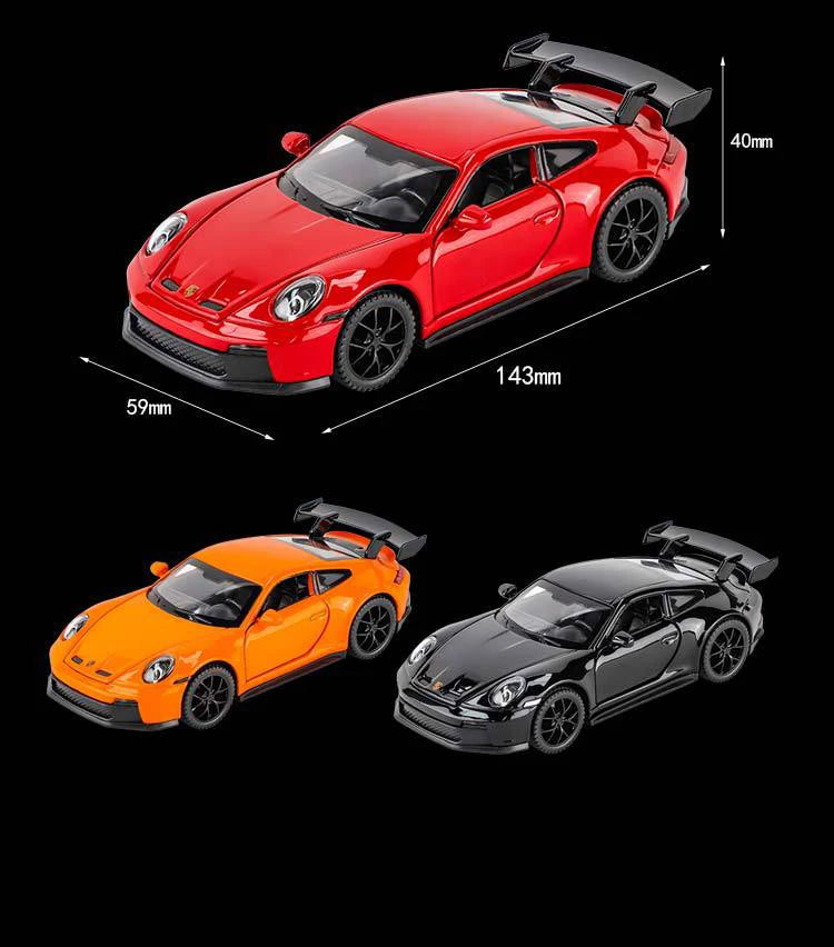 🏎️ Miniatura Porsche 911 GT3 Sport 1:32 MAKEDA – Modelo Esportivo com Luz e Som (Diecast)