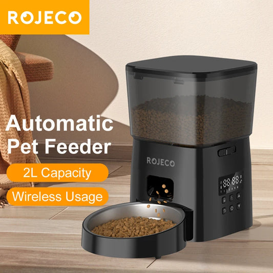 Alimentador Automático ROJECO para Gatos e Cães!