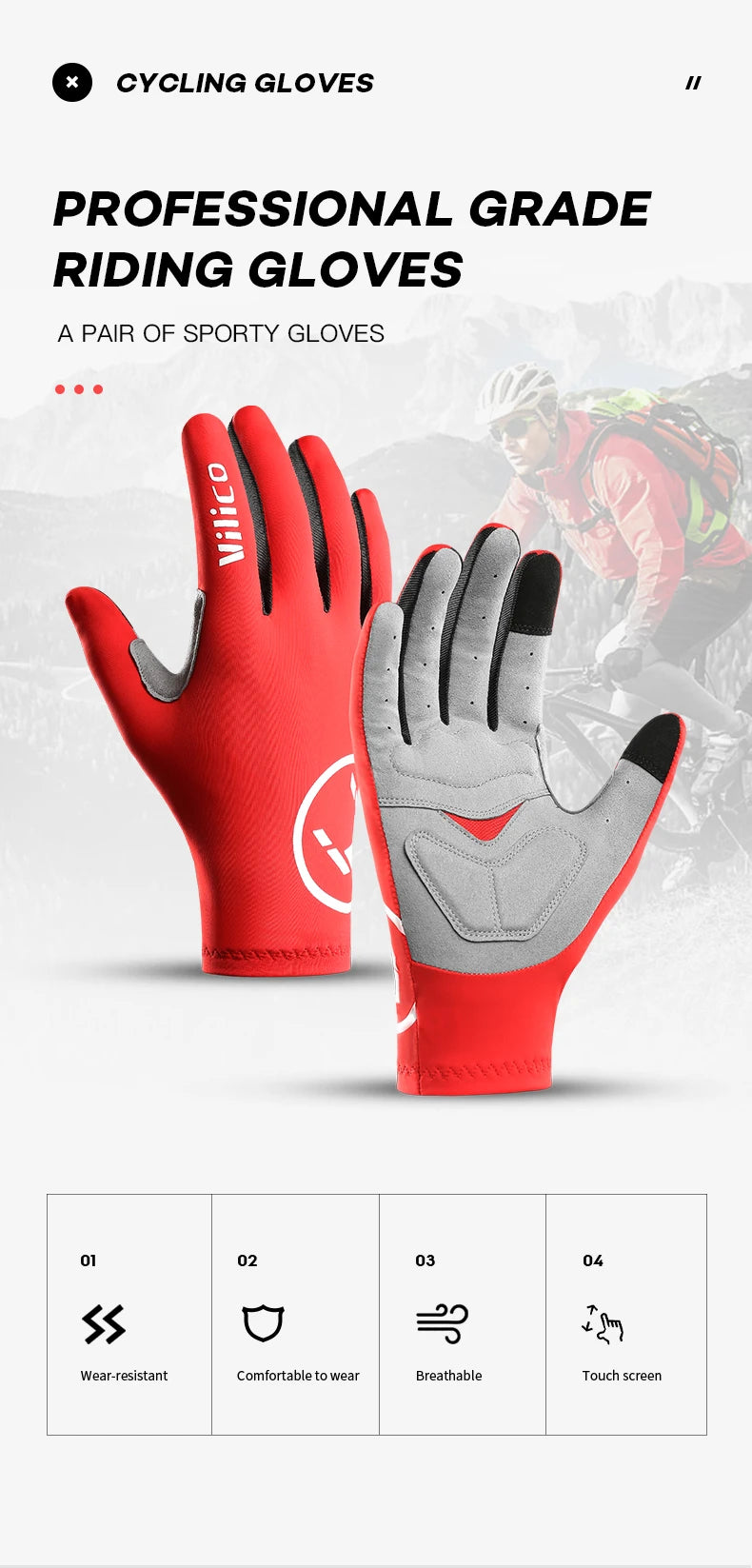 Luvas de Ciclismo Kyncilor – Conforto, Proteção e Tecnologia Touch Screen